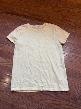 Light Yellow Crew Neck Tee
